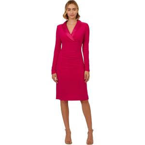 imageAdrianna Papell Womens Jersey Tuxedo DressBrilliant Rose