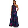 imageAdrianna Papell One Shoulder Floral Jacquard A Line Gown