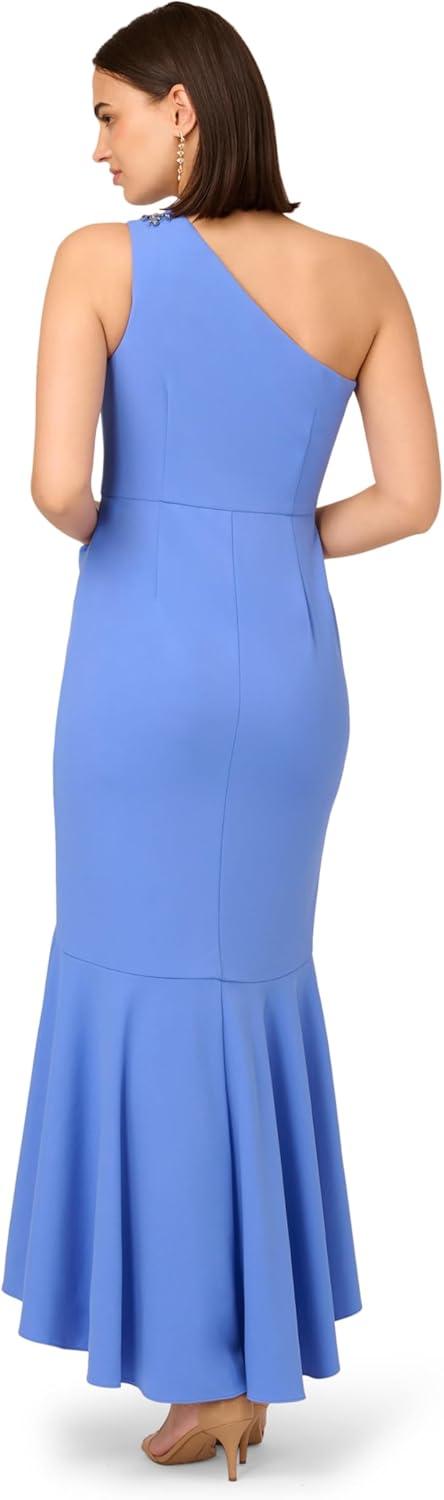 imageAdrianna Papell Womens Beaded Knit Crepe GownPrecious Peri