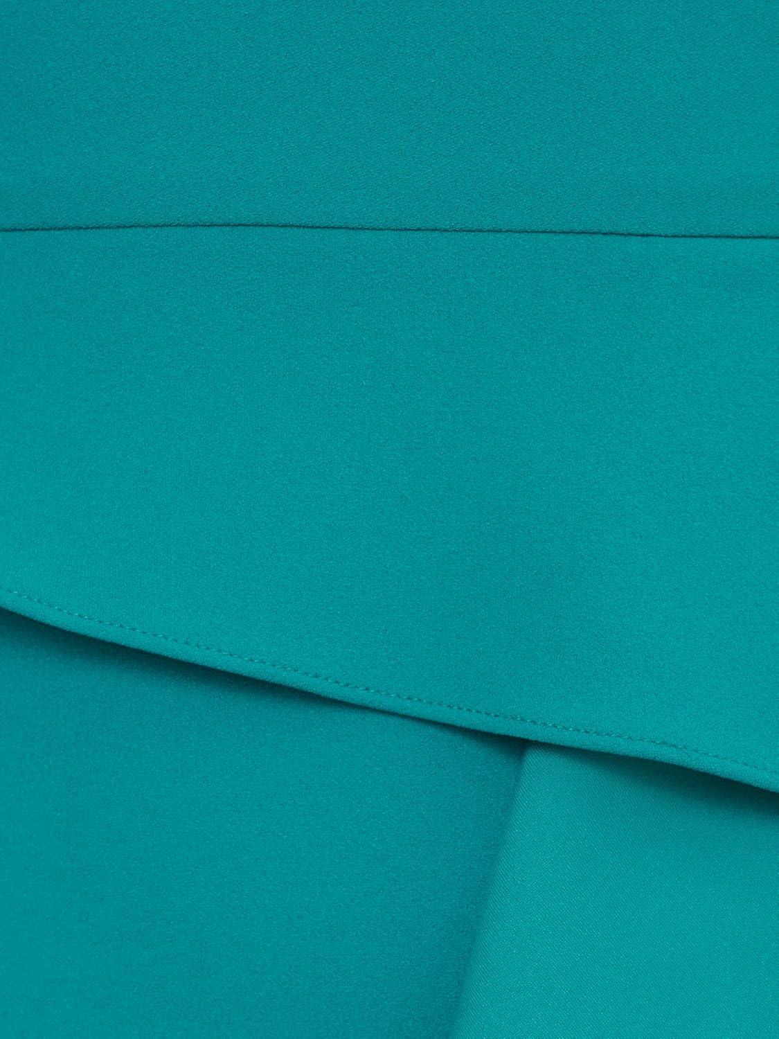 imageAdrianna Papell Womens Beaded Knit Crepe GownTeal Lagoon