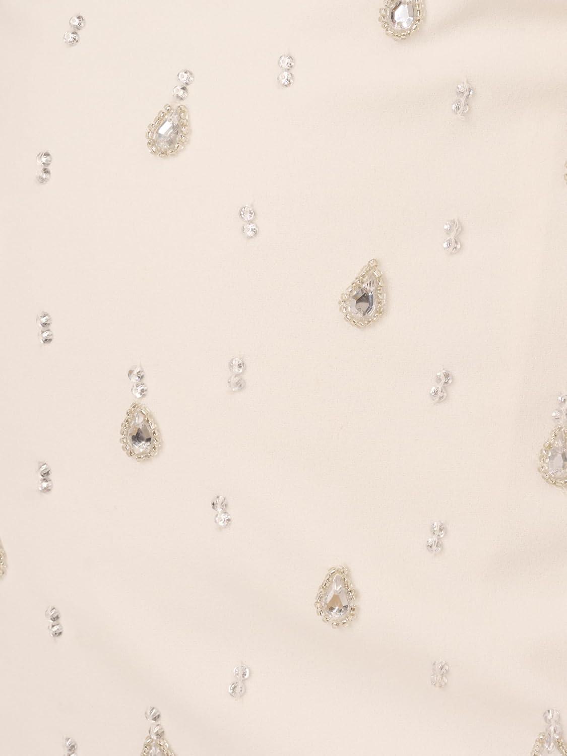 imageAdrianna Papell Womens Beaded Sleeveless DressIvory