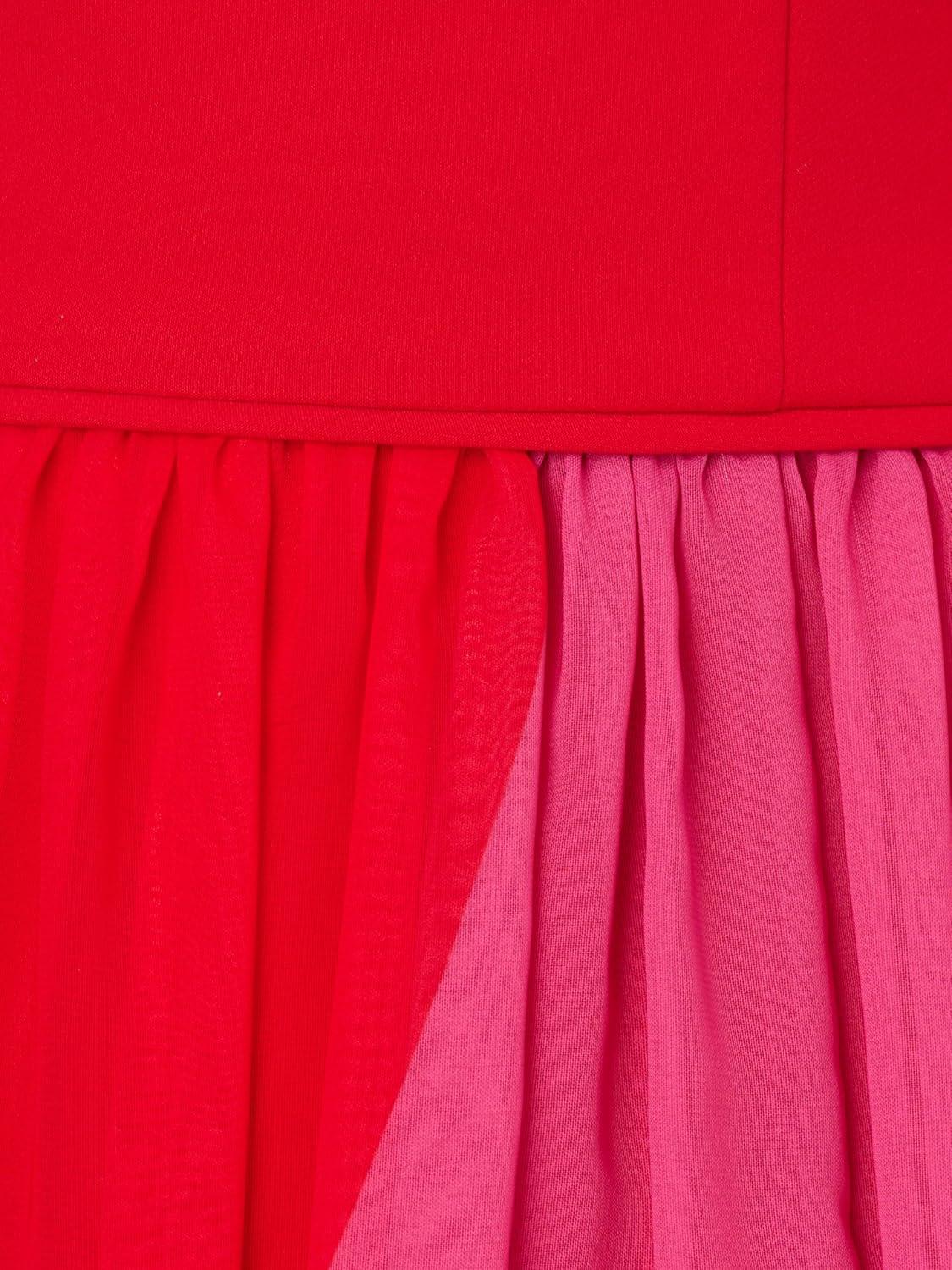 imageAdrianna Papell Womens Color Block Chiffon DressRed Multi