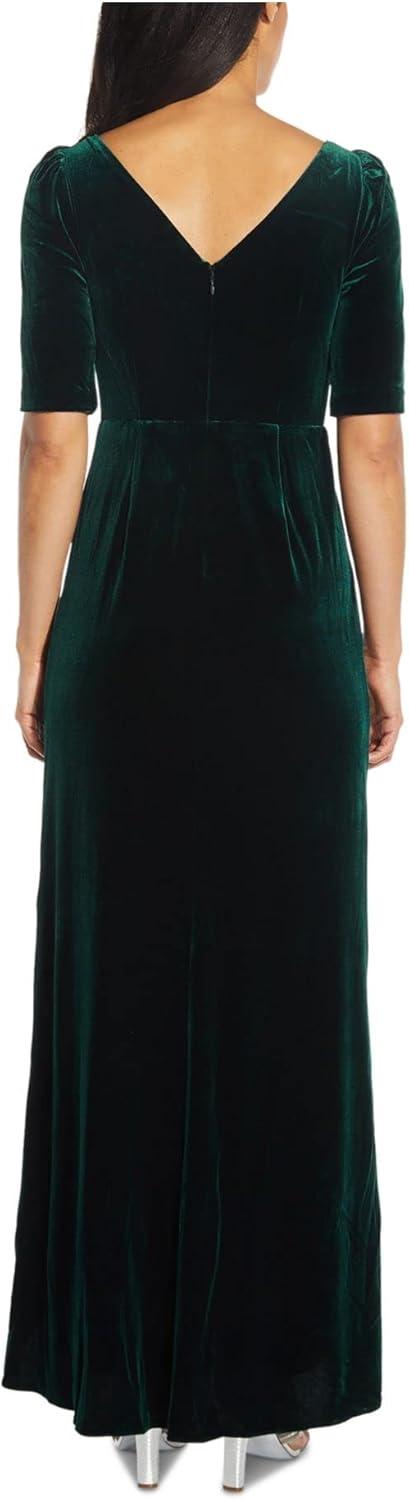 imageAdrianna Papell Womens Covered Velvet GownEmerald