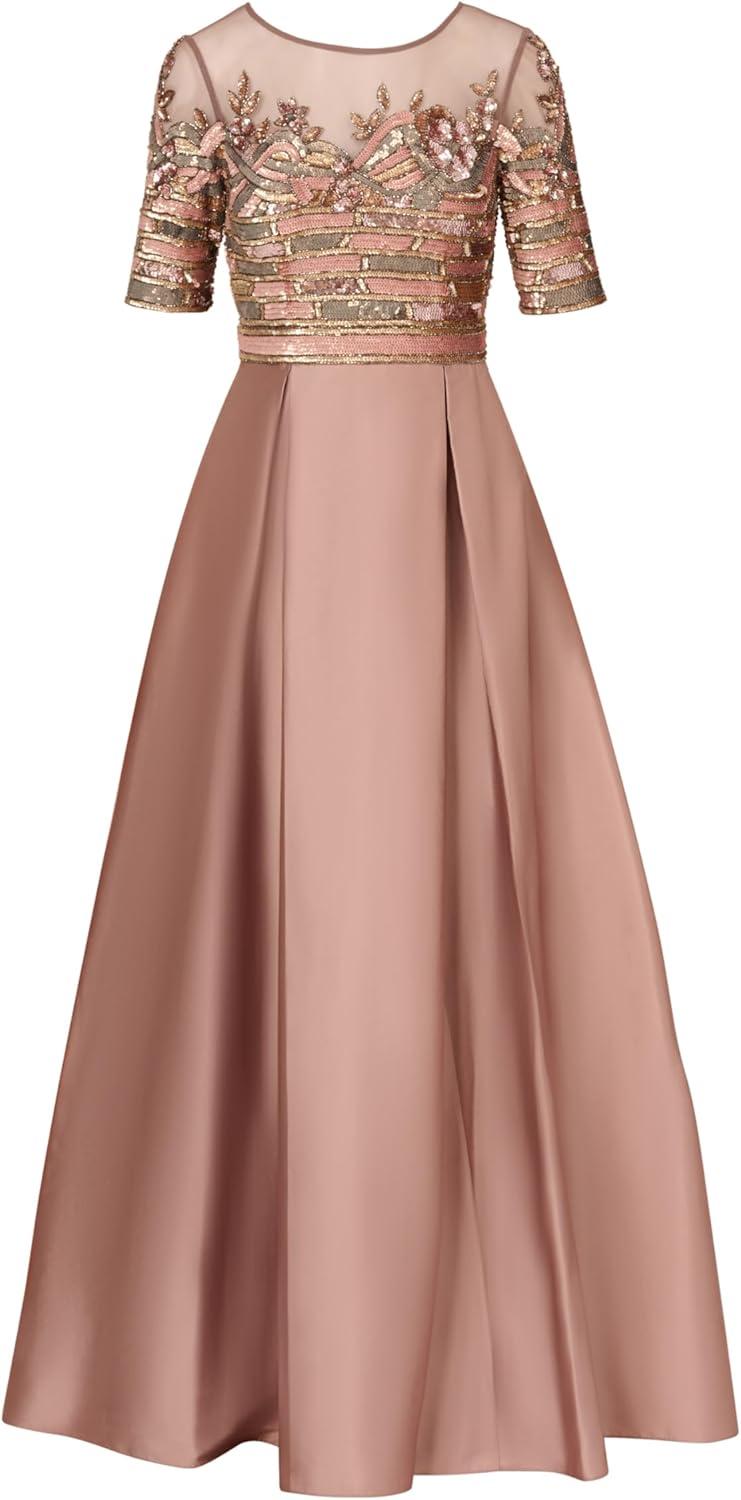 imageAdrianna Papell Womens Embellished Tafetta DressStone