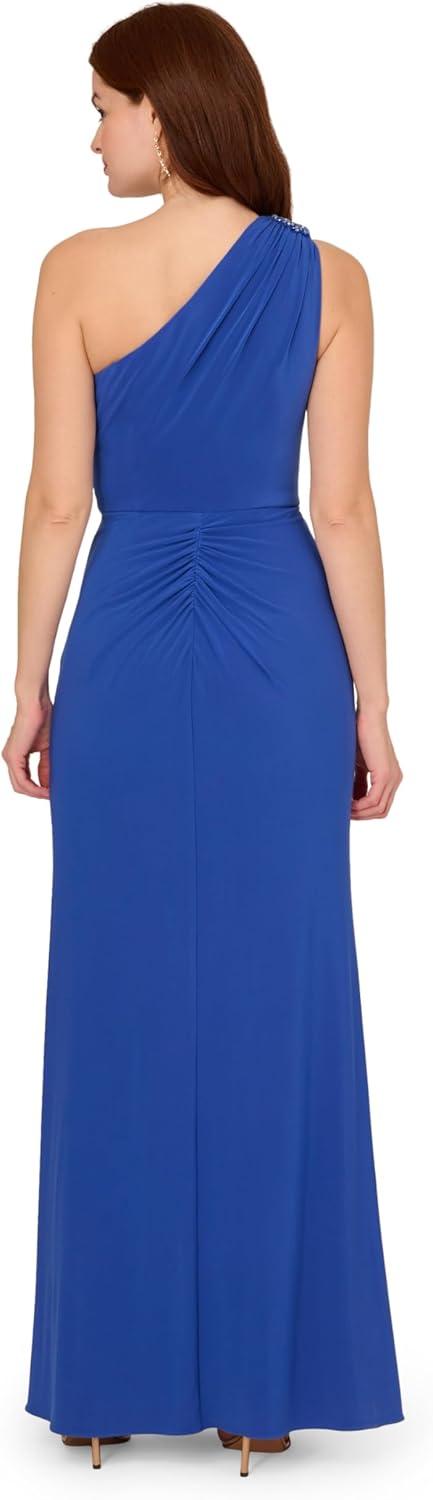 imageAdrianna Papell Womens Jersey Evening GownBrilliant Sapphire