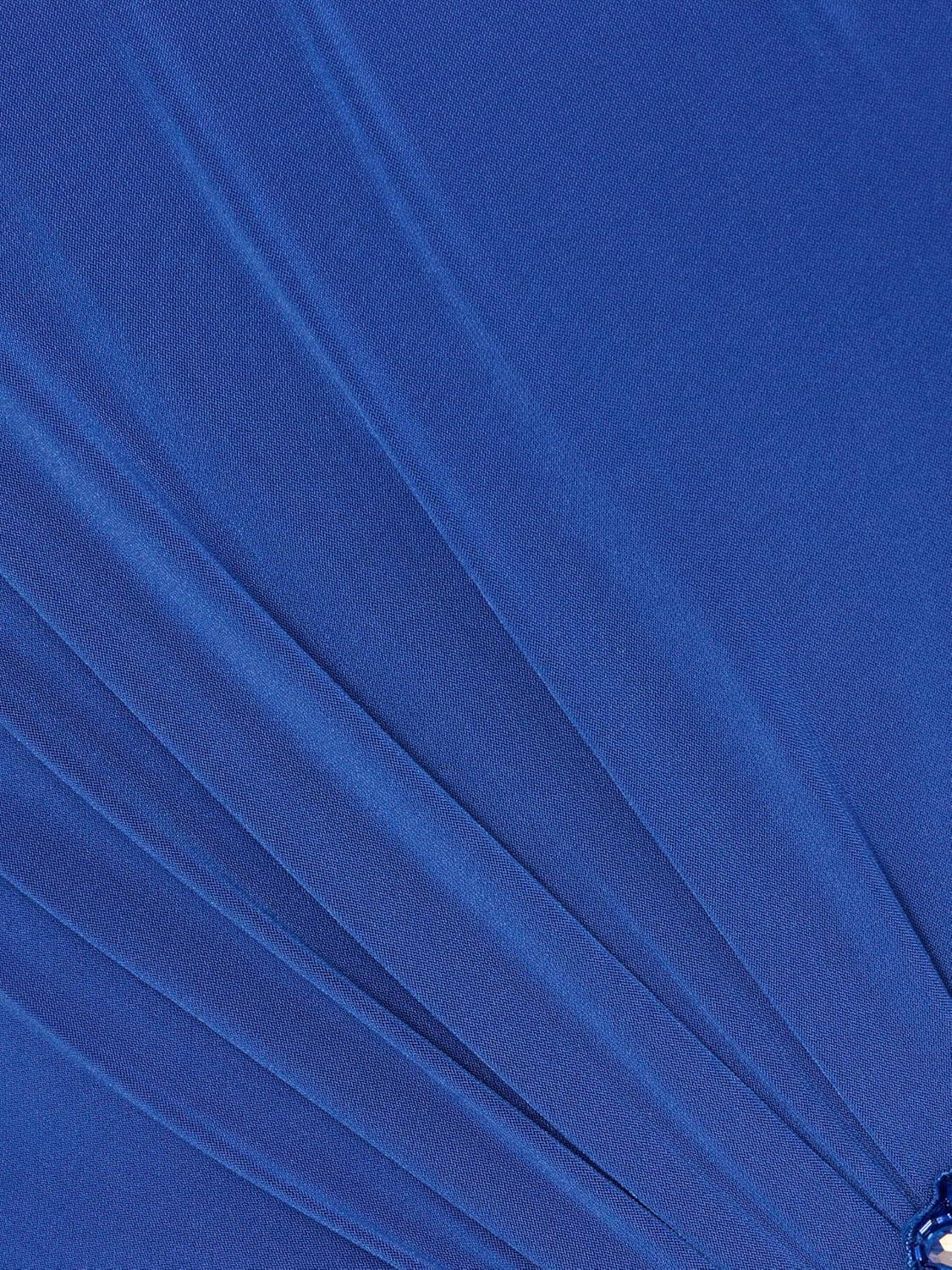 imageAdrianna Papell Womens Jersey Evening GownBrilliant Sapphire