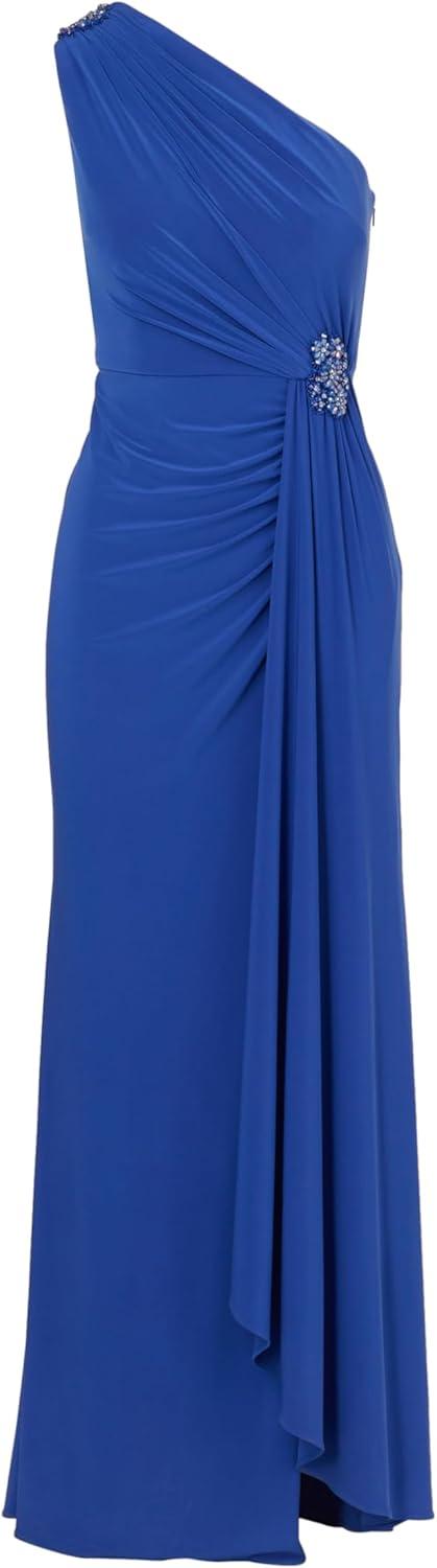 imageAdrianna Papell Womens Jersey Evening GownBrilliant Sapphire
