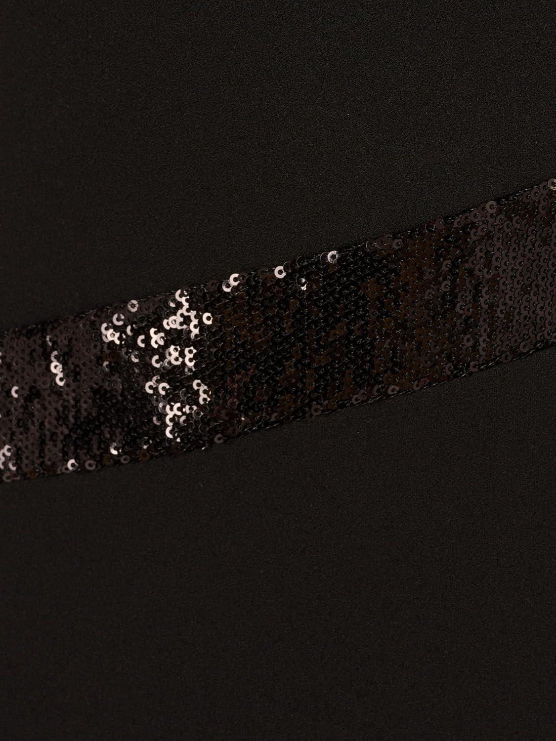 imageAdrianna Papell Womens Knit Crepe One Shoulder GownBlack