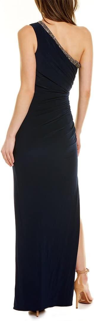 imageAdrianna Papell Womens One Shoulder Jersey GownMidnight