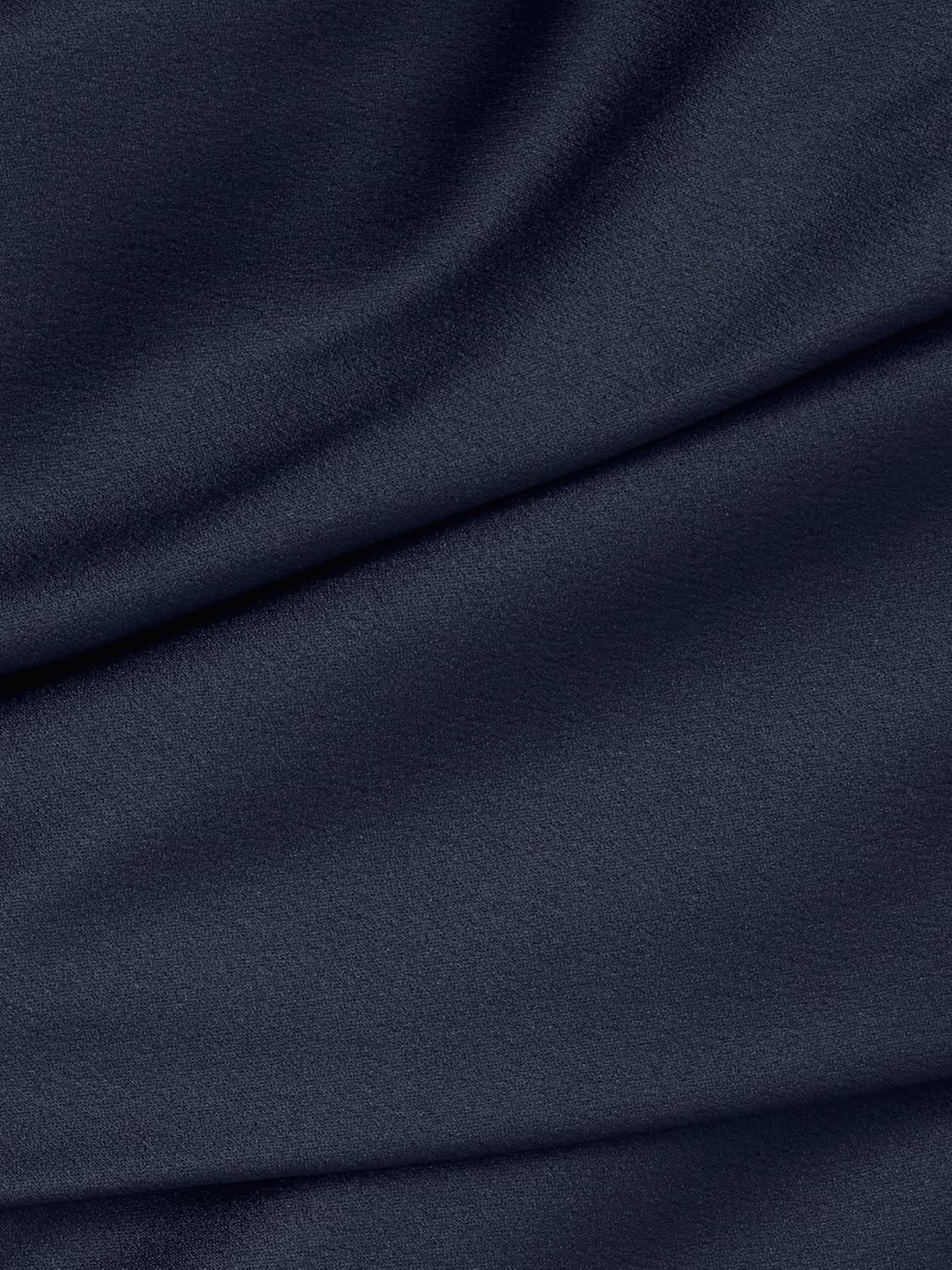 imageAdrianna Papell Womens Satin Crepe DressDark Navy