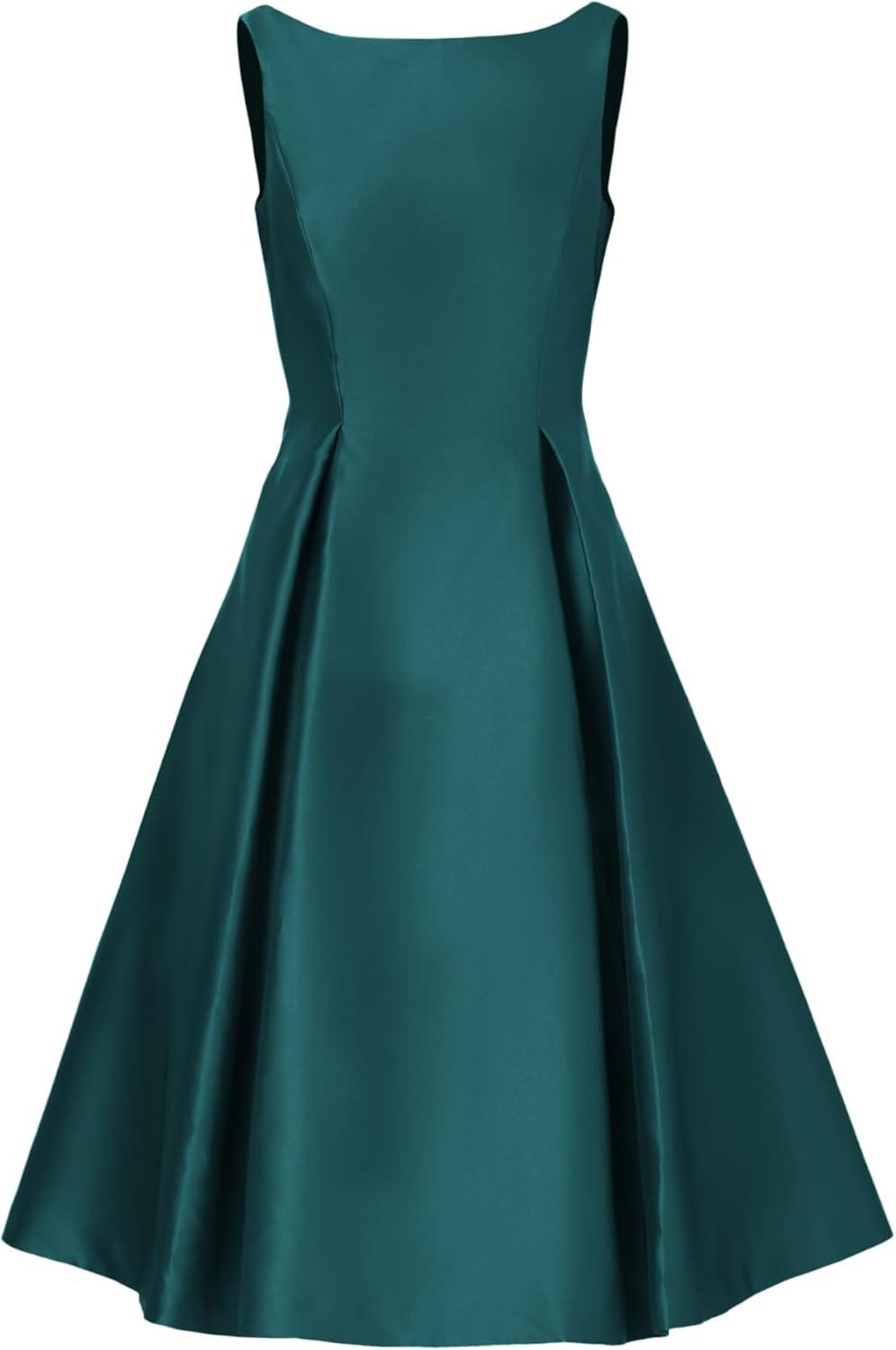 imageAdrianna Papell Womens Sleeveless Tea Length Dress Lily Teal 10