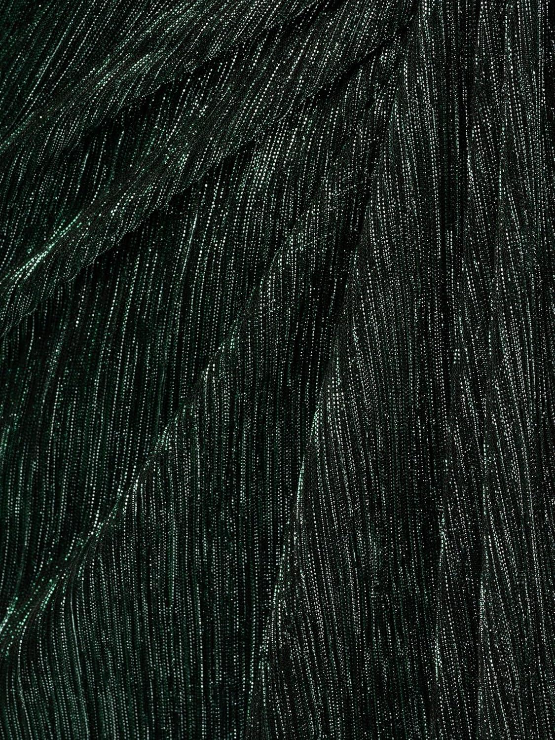 imageAdrianna Papell Womens Stardust Pleated Draped GownGreen Pine