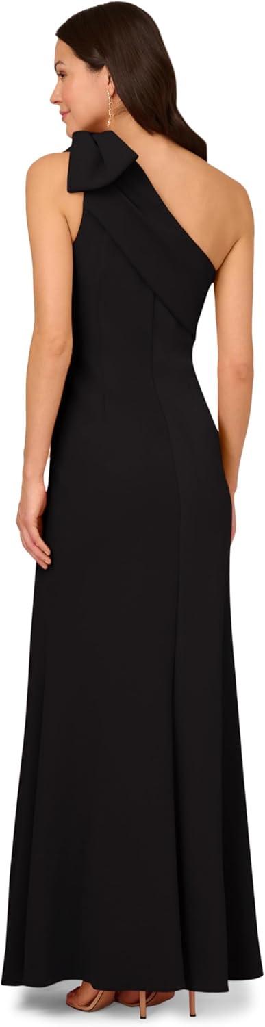 imageAdrianna Papell Womens Stretch Crepe Long DressBlack