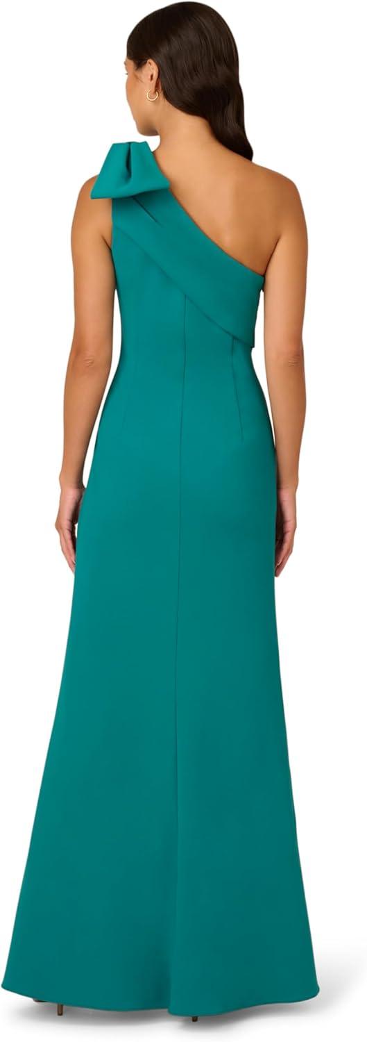 imageAdrianna Papell Womens Stretch Crepe Long DressTempo Teal