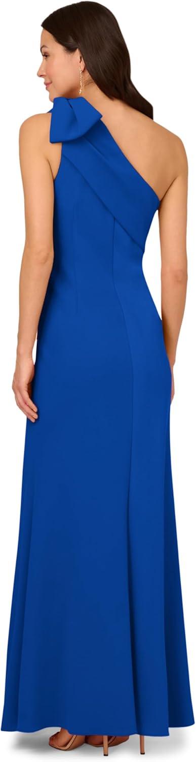 imageAdrianna Papell Womens Stretch Crepe Long DressViolet Cobalt