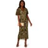 imageAdrianna Papell Womens Beaded Flutter Sleeve DressOlive