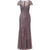 imageAdrianna Papell Womens Beaded Long DressMoonscape