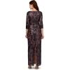 imageAdrianna Papell Womens Beaded Long DressNavyRosegold
