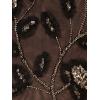 imageAdrianna Papell Womens Beaded Mesh Column DressBlackRosegold
