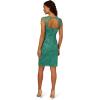 imageAdrianna Papell Womens Beaded Mesh DressJungle Green