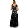imageAdrianna Papell Womens Beaded Mesh Long Dress Black Multi 8