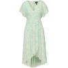 imageAdrianna Papell Womens Beaded Mesh Wrap DressMint Glass