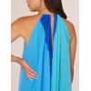 imageAdrianna Papell Womens Color Block Chiffon DressBlue Multi