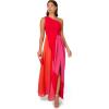 imageAdrianna Papell Womens Color Block Chiffon DressRed Multi