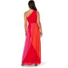 imageAdrianna Papell Womens Color Block Chiffon DressRed Multi
