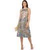 imageAdrianna Papell Womens Embroidered Fit and FlareBlue Multi