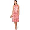 imageAdrianna Papell Womens Embroidered Fit and FlarePink Multi