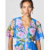 imageAdrianna Papell Womens Floral Printed Chiffon GownOcean Dream
