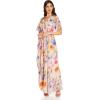 imageAdrianna Papell Womens Floral Printed Chiffon GownPraline Multi