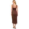 imageAdrianna Papell Womens Halter Crinkle Metallic DressCopper