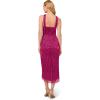 imageAdrianna Papell Womens Halter Crinkle Metallic DressMagenta