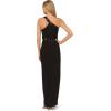 imageAdrianna Papell Womens Knit Crepe One Shoulder GownBlack