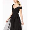 imageAdrianna Papell Womens Long Beaded DressBlack