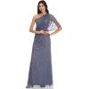 imageAdrianna Papell Womens Long Beaded DressDusty Blue