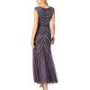 imageAdrianna Papell Womens Long Beaded DressGunmetal