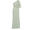 imageAdrianna Papell Womens Long Beaded DressIcy Sage