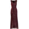 imageAdrianna Papell Womens Metallic Mesh Cascade GownSpecial Occasion DressBurgundyGold