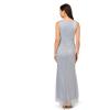 imageAdrianna Papell Womens Metallic Mesh Cascade GownSpecial Occasion DressSky Blue