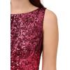 imageAdrianna Papell Womens Ombre Sequin Sheath DressCassis