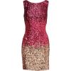 imageAdrianna Papell Womens Ombre Sequin Sheath DressCassis
