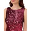 imageAdrianna Papell Womens Ombre Sequin Sheath DressCassis