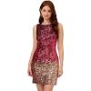 imageAdrianna Papell Womens Ombre Sequin Sheath DressCassis