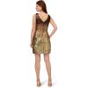 imageAdrianna Papell Womens Ombre Sequin Sheath DressChocolate