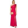 imageAdrianna Papell Womens One Shoulder Mermaid GownPink Cherry
