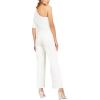 imageAdrianna Papell Womens PlusSize One Shoulder Crepe Melania Jumpsuit PlusIvory