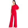 imageAdrianna Papell Womens PlusSize One Shoulder Crepe Melania Jumpsuit PlusRed